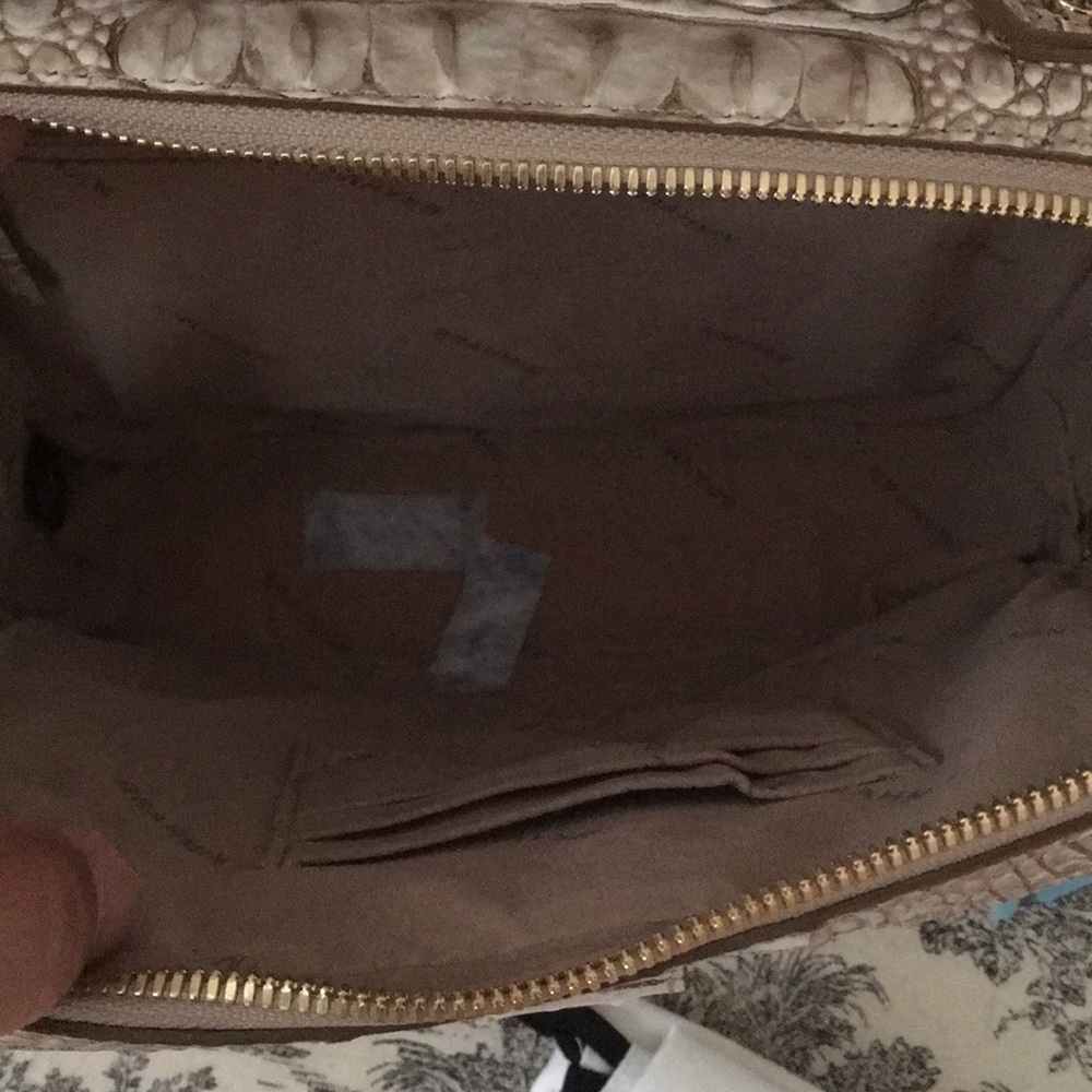 Brahmin Evie Sugar Cane Leather bag AND Credit Card Wallet. NWT - Picture 7 of 8